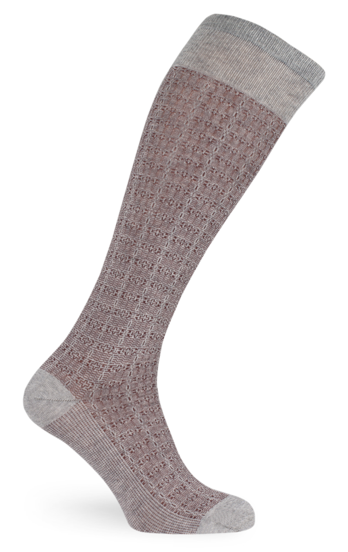 grigio chiaro melange/bordeaux
